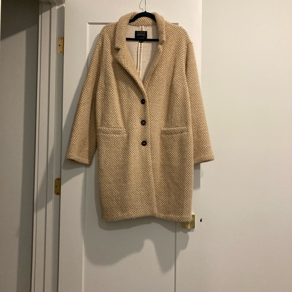 Sanctuary (Anthropology) Women's Tan Checkered Teddy Jacket - sold out